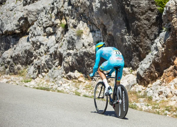 Col Serre Tourre Francie Července 2016 Holandský Cyklista Jakob Fuglsang — Stock fotografie