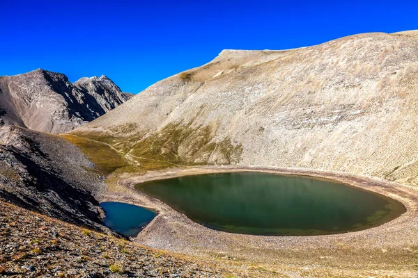 Imagem Lac Des Garrets 262 Localizada Nos Alpes Sul França — Fotografia de Stock