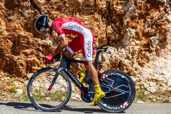 Col Serre Tourre France July 2016 Ισπανός Ποδηλάτης Luis Angel — Φωτογραφία Αρχείου