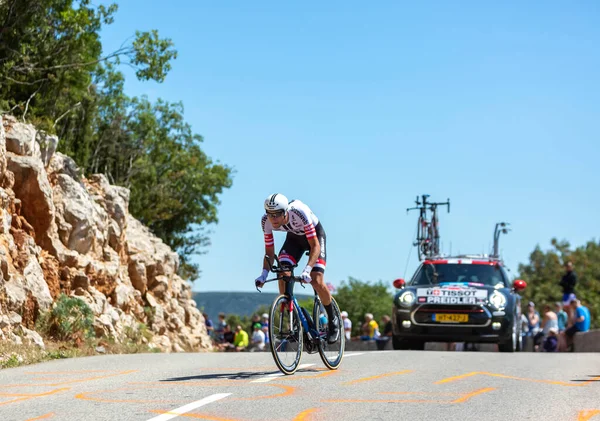 Col Serre Tourre Francia Julio 2016 Ciclista Austríaco Georg Preidler — Foto de Stock