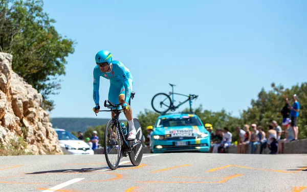 Col Serre Tourre France July 2016 Spanish Cyclist Luis Leon — 스톡 사진