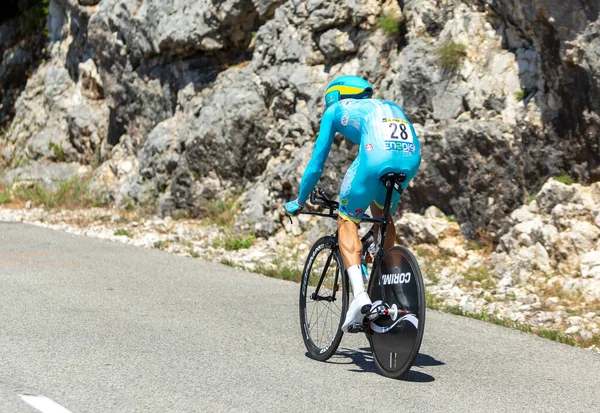 Col Serre Tourre France July 2016 Spanish Cyclist Luis Leon — 图库照片