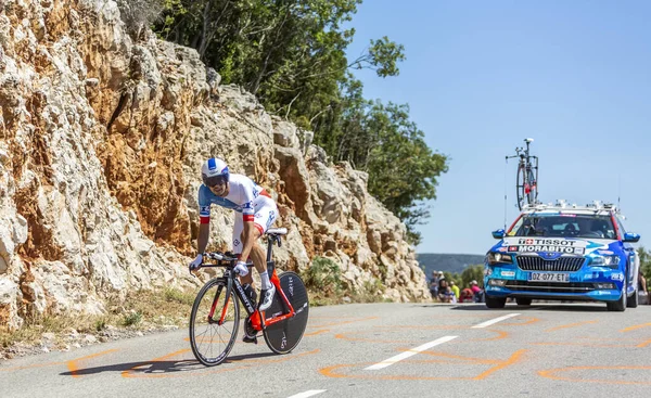 Col Serre Tourre Francie Července 2016 Švýcarský Cyklista Steve Morabito — Stock fotografie