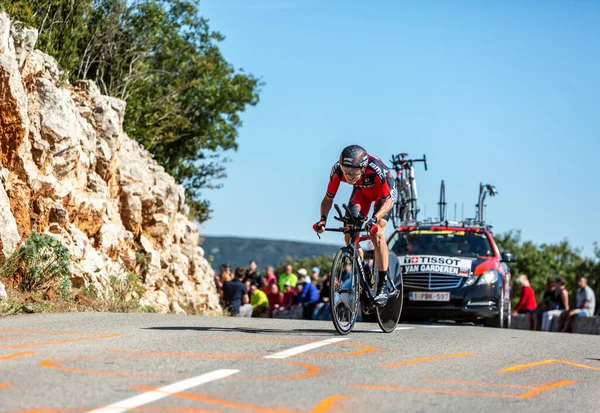 Col Serre Tourre France กรกฎาคม 2016 กรยานชาวอเมร Tejay Van Gar — ภาพถ่ายสต็อก