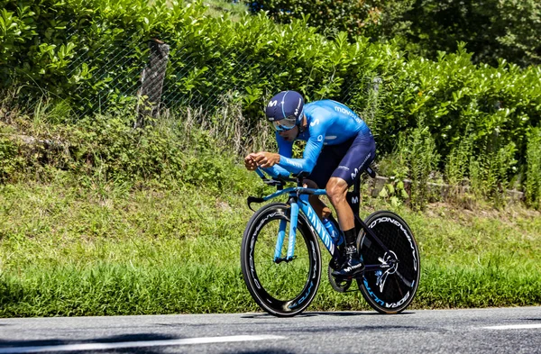 Bosdarros Francia Julio 2019 Ciclista Costarricense Andrey Amador Team Movistar — Foto de Stock