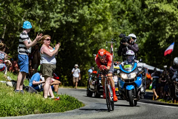Bosdarros Frankreich Juli 2019 Der Niederländische Radrennfahrer Wilco Kelderman Vom — Stockfoto