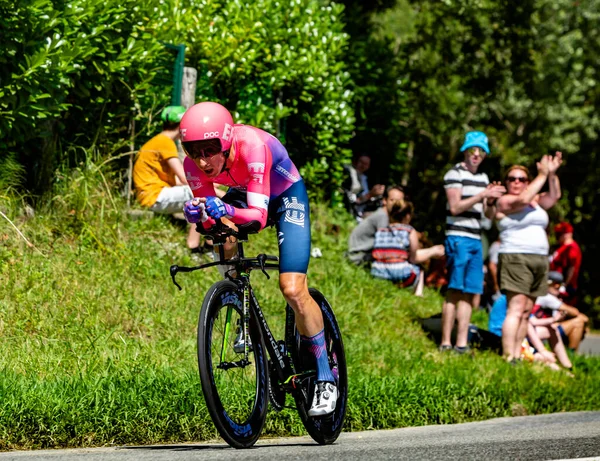 Bosdarros France July 2019 Canadian Cyclist Michael Woods Team Education — Stock Photo, Image