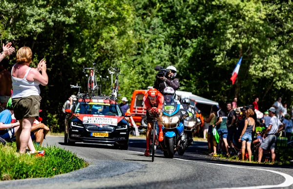 Bosdarros Francie Července 2019 Dánský Cyklista Wilco Kelderman Týmu Sunweb — Stock fotografie