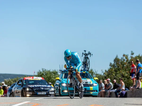 Col Serre Tourre Franciaország 2016 Július Vincenzo Nibali Astana Team — Stock Fotó