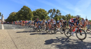 La Rochelle, Fransa - 08 Eylül 2020: Le Tour de France 2020 'nin 10..