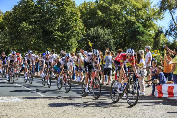 Rochelle Francie Září 2020 Tým Sunweb Jezdí Čele Pelotonu Rochelle — Stock fotografie