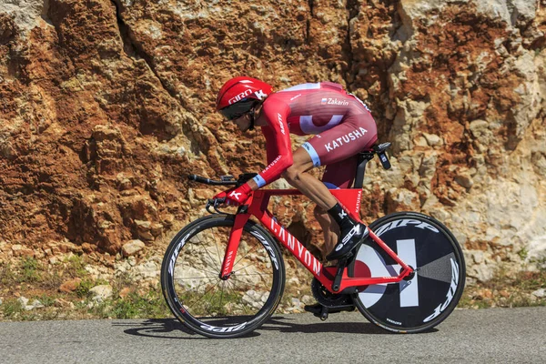 Col Serre Tourre France July 2016 Russian Cyclist Ilnur Zakarin — Stock Photo, Image