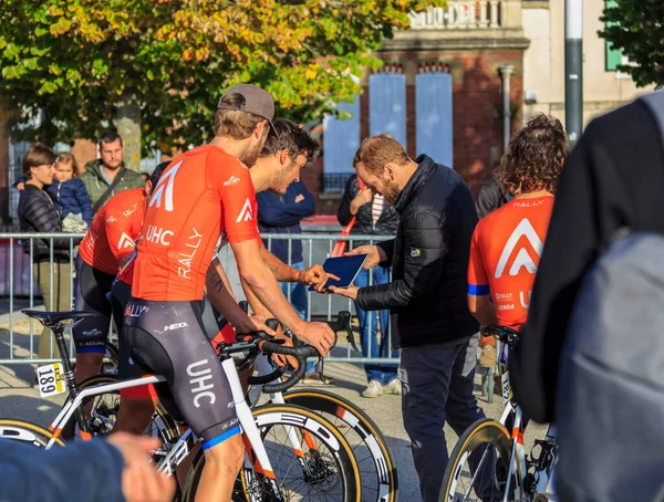 Chartres France October 2019 American Cyclist Tyler Magner Team Rally — Stock Photo, Image