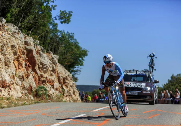 Col Serre Tourre Франция Июля 2016 Года Итальянский Велогонщик Доменико — стоковое фото