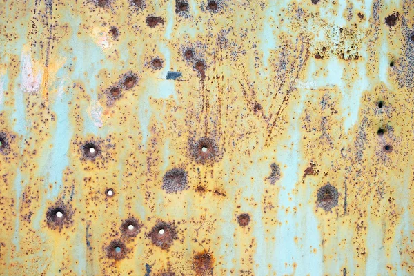 Superficie Oxidada Natural Con Pintura Vieja Erosión Vez Cuando —  Fotos de Stock