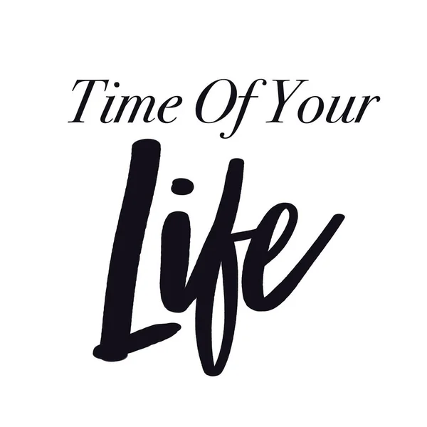 Citazione-Tempo della tua vita — Foto Stock