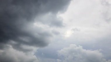 4 k zaman atlamalı: fırtına bulutları tayfun Gökyüzü hızlandırılmış 