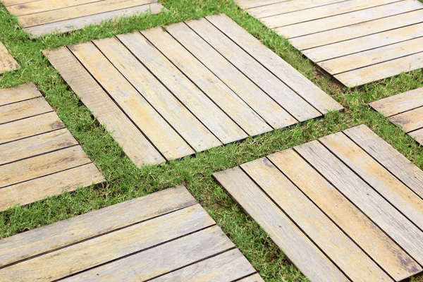 Wooden floor ,outdoors background, small rectangular blocks of w — Stock Photo, Image