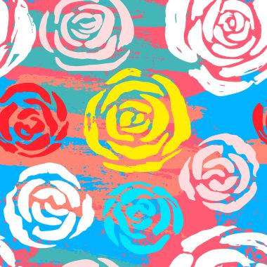 Etnik egzotik batik tropikal seamless modeli. Soyut coroful yaz saati dekorasyon