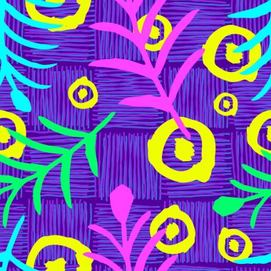 Sorunsuz vektör Fırça kontur deseni. Siyah ve beyaz basit geometrik dalgalı çizgiler arka plan tasarlamak. Çizilmiş vektör çizim el