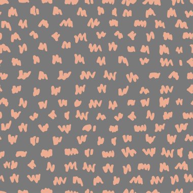 Kusursuz desenli yumuşak pastel renk koleksiyonları. Fırça darbesi boya elementleri, kalpler, şeritler, kıvrımlar, dalgalar boya. Güzel moda kumaş desen seti. El çizimi vektör illüstrasyonu