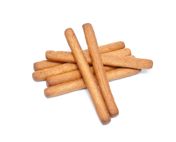 Bread Sticks Isolated White Background Saving Clipping Paths — Stock Photo, Image