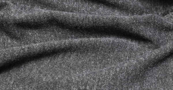 Grigio Maglia Lana Texture Sfondo Macro Con Dof Estremamente Superficiale — Foto Stock