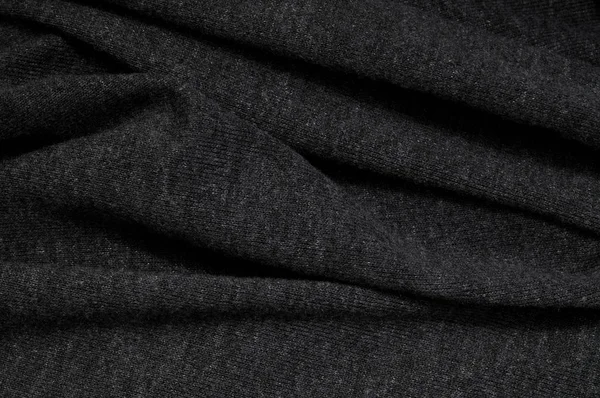 ニット ウール テクスチャ背景が灰色 非常に浅い Dof マクロ — ストック写真