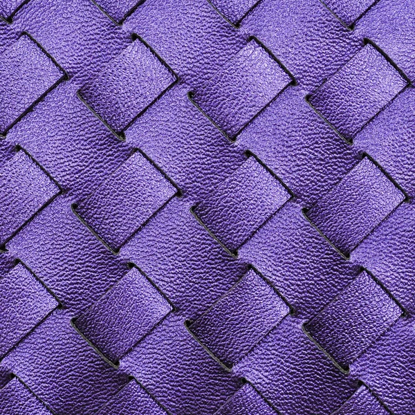 Ultraviolet Kleur Monster Van Leer Gedraaide Structuur Zigzag Structuur Achtergrondstructuur — Stockfoto