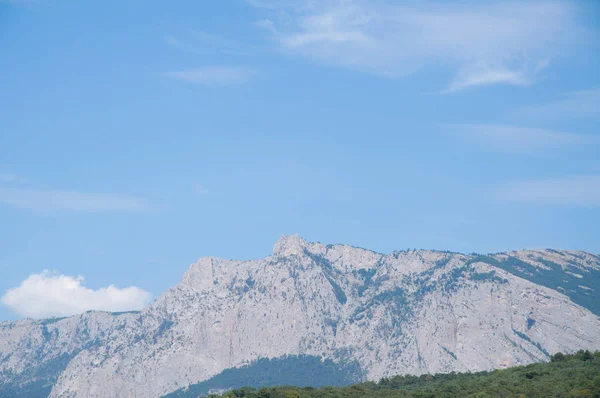 Egzotyczny Charakter Widok Piękny Hill Krajobraz Wzgórza Góry Błękitne Niebo Obrazy Stockowe bez tantiem