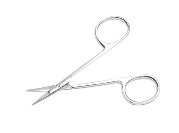 Professional Manicure Tools Isolated White Background Manicure Scissor Saving Clipping — Stock Photo, Image