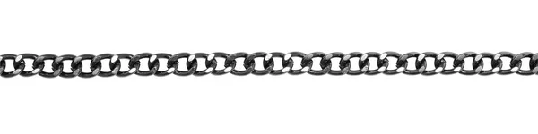 Black Chain Isolated White Background Saving Clipping Paths — Stock Photo, Image