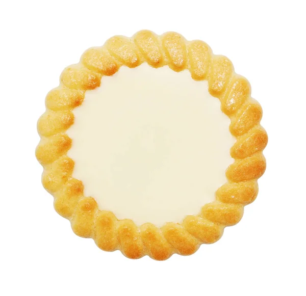 Galleta Tradicional Aislada Sobre Fondo Blanco Ahorro Recorte Caminos —  Fotos de Stock