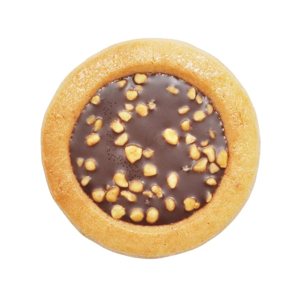 Biscuit Traditionnel Isolé Sur Fond Blanc Sauvegarder Les Chemins Coupe — Photo