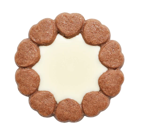 Традиционное Печенье Изолированы Белом Фоне Сохранение Путей Обрезки — стоковое фото