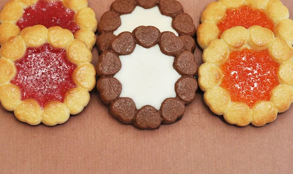 Набір Традиційних Печива Макрос Надзвичайно Дрібним Доф — стокове фото
