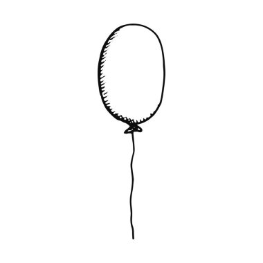 Hava Balon kroki simgesi. yalıtılmış nesne.