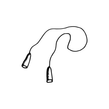 ip atlama simgesi. kroki yalıtılmış nesne.