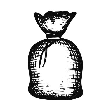 büyük çanta ile para nesne. izole.