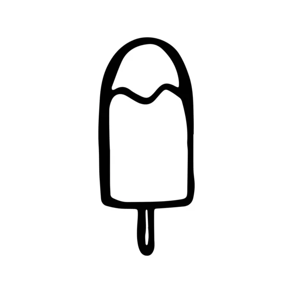 Helado Vectores Aislado Sobre Fondo Blanco — Vector de stock