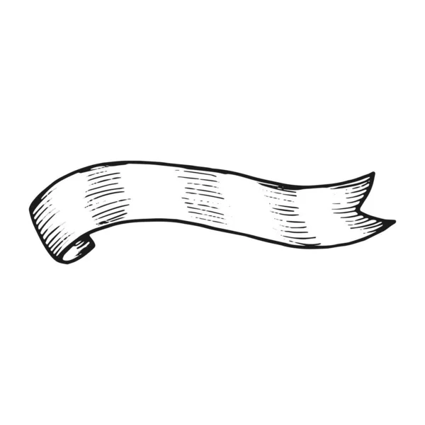 Тонка Стрічка Плоский Значок Ізольований Білому Тлі Вектор Ілюстрація — стоковий вектор