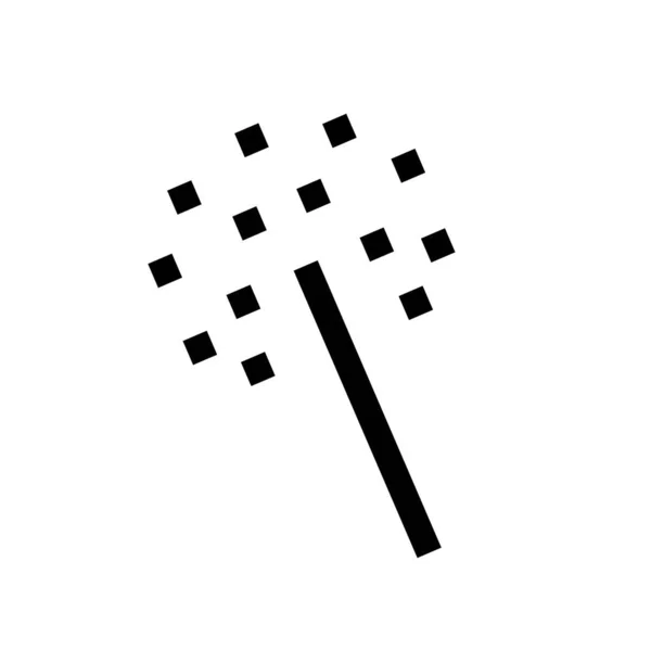 Иконка Векторного Пикселя Волшебной Палочки — стоковый вектор