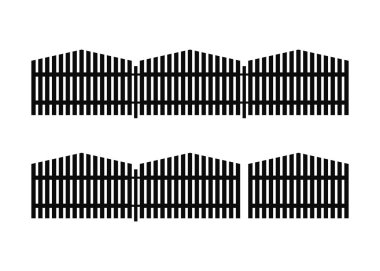 çit. simge yalıtılmış nesne siluet.