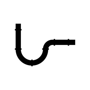 Sıhhi tesisat sıhhi tesisat simgesi. izole siyah.