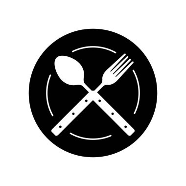 izole nesneleri, handdrawn çatal bıçak takımı