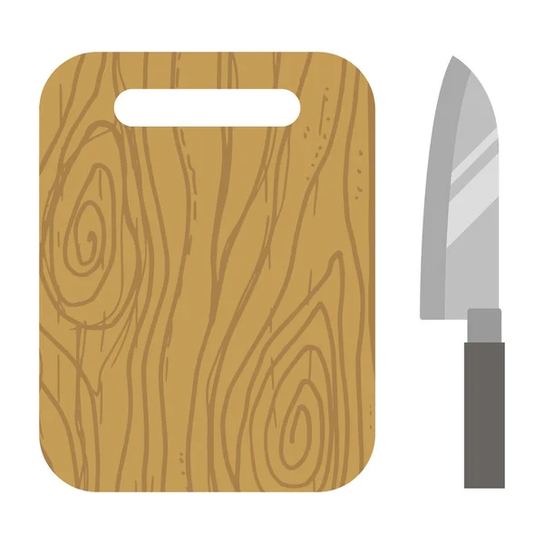 Bıçak Mutfak Simge Vektör Kroki Çizimi — Stok Vektör