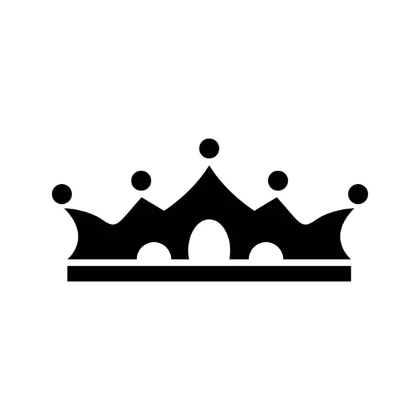 Krone Königlicher Vektor Isoliert Auf Weißem Hintergrund — Stockvektor