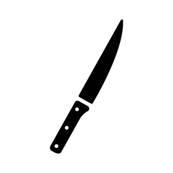 Черный Вектор Иконки Ножа — стоковый вектор