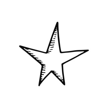 yıldız. simge yalıtılmış nesne siluet.