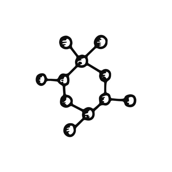 Biologische Molecuul Geïsoleerde Objectpictogram — Stockvector